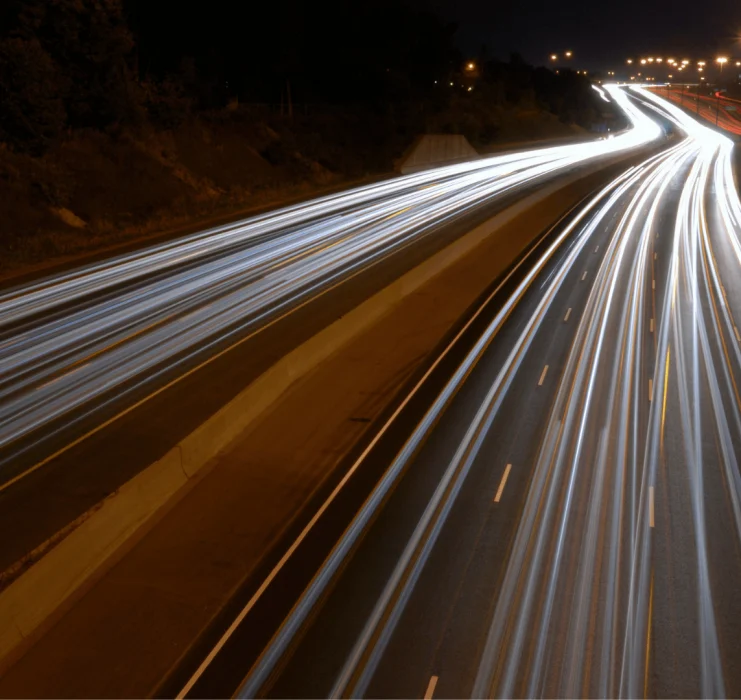 trafic routier nuit